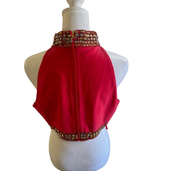 Joanna Chen New York embelished cropped top size 12 - Picture 2 of 8